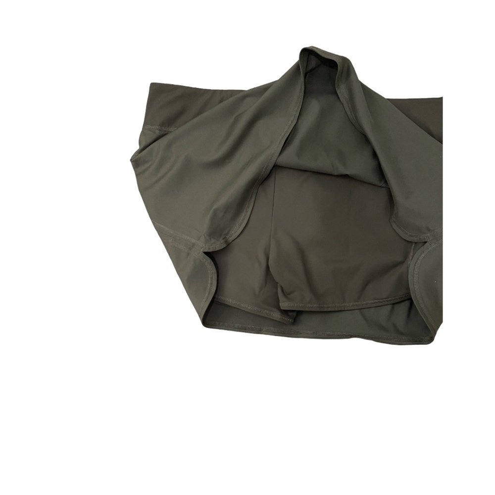 Zuda Z-Eco Petite Cityscape Olive Green Skort Pockets Size 3XP A381038 New - Picture 3 of 4